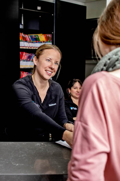 patient speaking with Melissa of Dentistry by the Bay